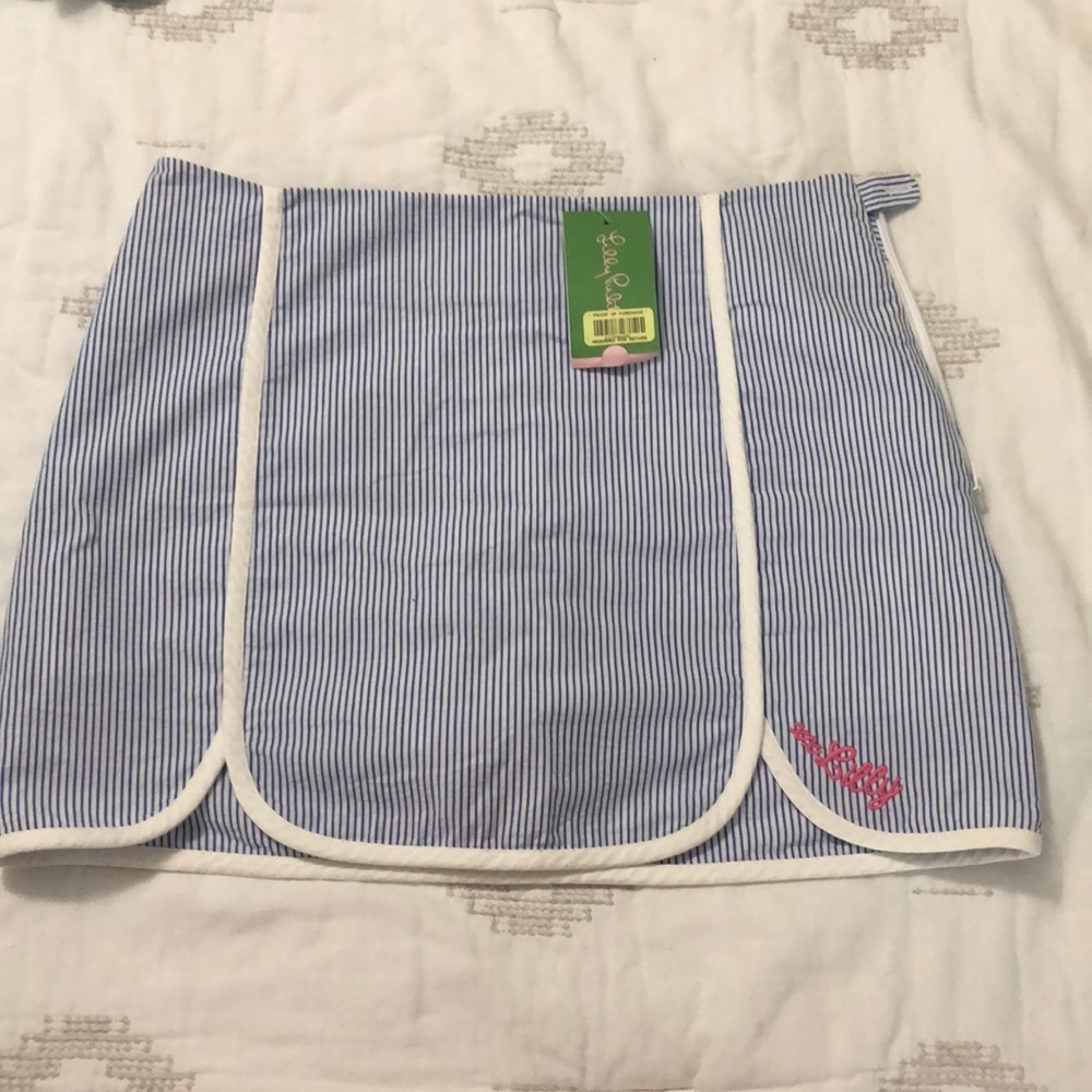 NWT Lilly Pulitzer Cala Skort 0 seersucker